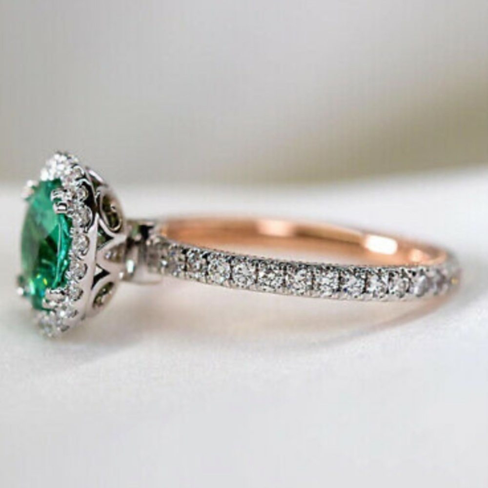 New Gorgeous Two tone 925 silver Ring - Picture 4 of 12